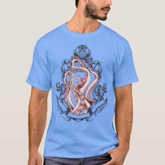 Bläckfisk tentakler ur spegel Lovecraftian skräck T Shirt