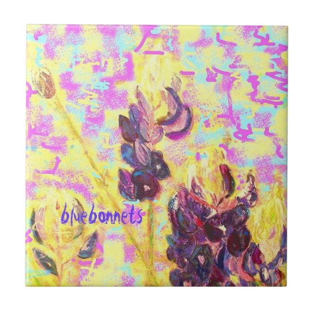 bläckfiskblommor uppför kakelplatta (Framsidan)