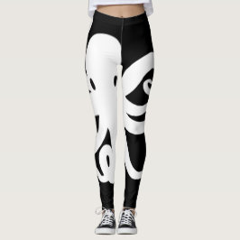 Bläckfiskdamasker - tioarmad bläckfisk Kraken Leggings