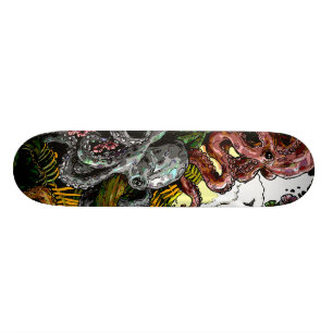 bläckfiskdjungel old school skateboard bräda 18 cm
