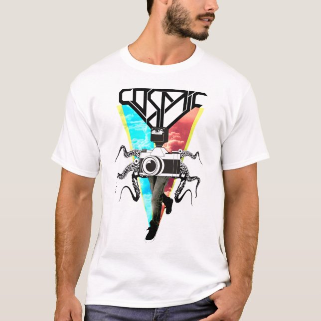 Bläckfiskkamera T-shirt (Framsida)