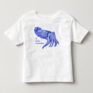 Bläckfiskkonstverkbaby och unge T-tröja T Shirt