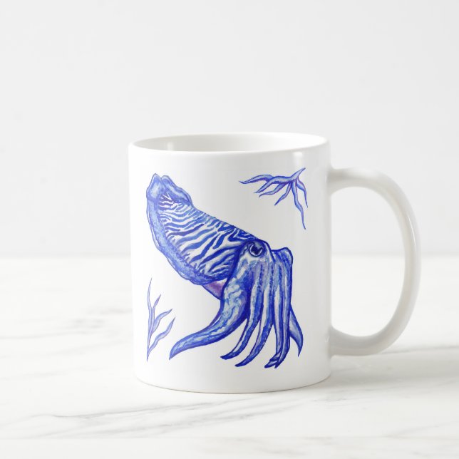Bläckfiskkonstverkmugg Kaffemugg (Höger)