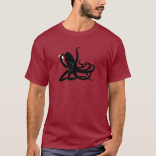 BläckfiskSillouette MP3 Adverisement parodi Tee Shirt