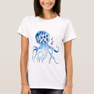 Bläckfiskspara vår konst för t shirt