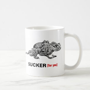 BläckfiskSUCKER (för dig) Kaffemugg