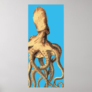 Bläckfisktryck Poster