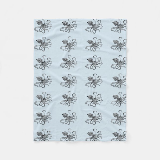 Bläckfiskullfilt Fleecefilt (Framsidan)