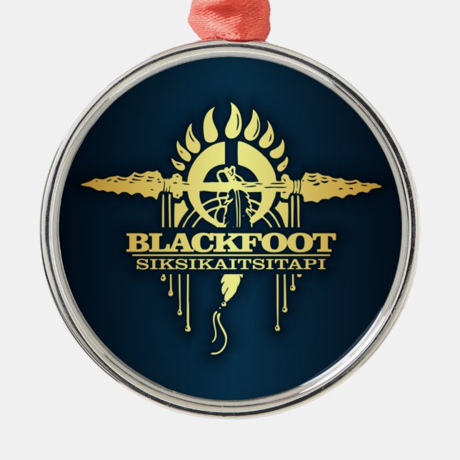 Blackfoot 2 julgransprydnad metall (Framsidan)