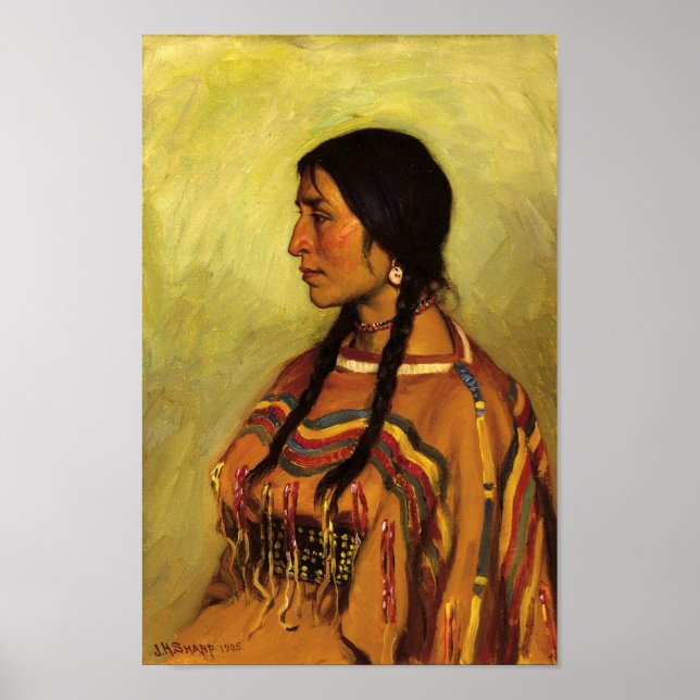 Blackfoot Indian Girl Poster (Framsidan)
