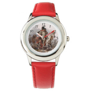 Blackfoot Indian On Arabian Horse jagas Armbandsur