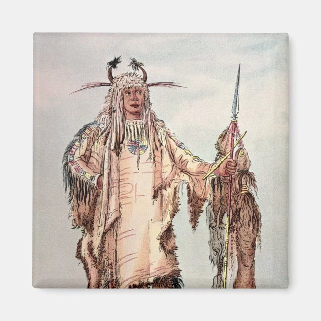 Blackfoot Indian Pe-Toh-Pee-Kiss, Eagle Ribs Magnet (Framsidan)