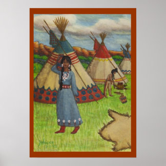 Blackfoot indianer poster