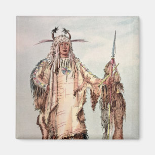 Blackfoot indisk Pe-Toh-Kissa-Kyss, örnstöden Magnet