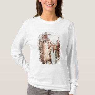 Blackfoot indisk Pe-Toh-Kissa-Kyss, örnstöden T-shirt