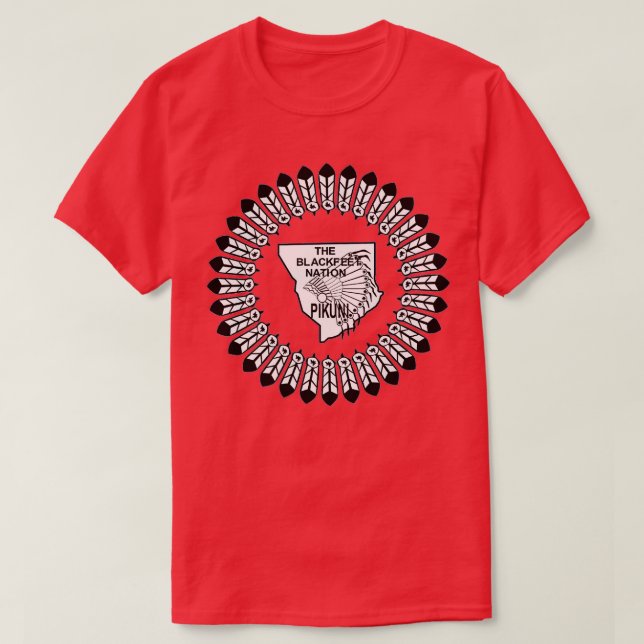 Blackfoot Nation Flagga Blackfoot T Shirt (Design framsida)