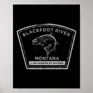 Blackfoot River Montana - Flugfisketräja Poster