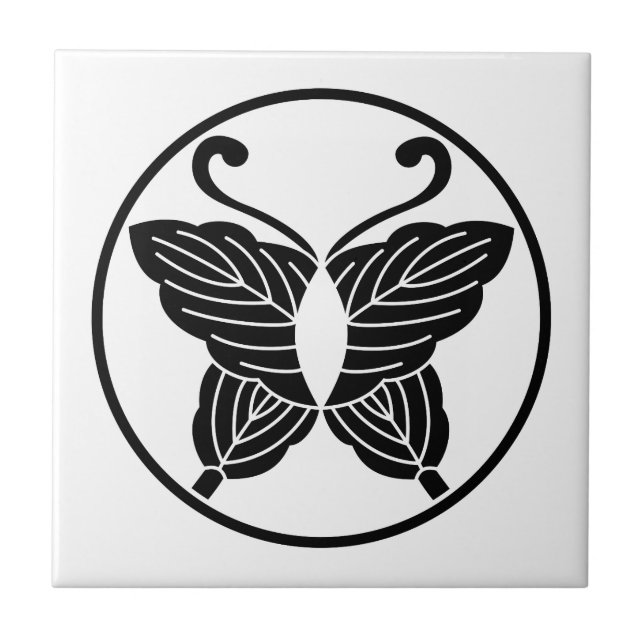 Bläckformade foldade löv av ek i itowa kakelplatta (Framsidan)