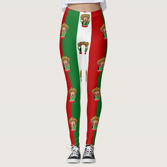 Bläckformar av mexikanska donald leggings (Framsida)