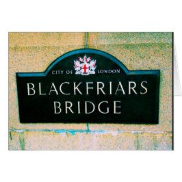 Blackfriars Bridge - City of London Hälsningskort