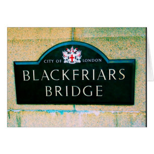 Blackfriars Bridge - City of London Hälsningskort