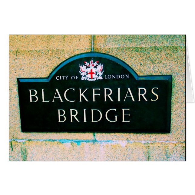 Blackfriars Bridge - City of London Hälsningskort (Framsidan Horizontal)