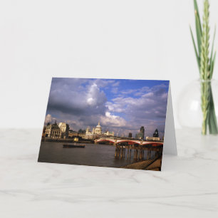 Blackfriars Bridge och St Paul's Cathedral Tack Kort