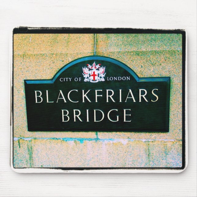 Blackfriars överbryggar - staden av London - Musmatta (Framsidan)