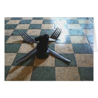 Bläckgaffel på väg OBS kort