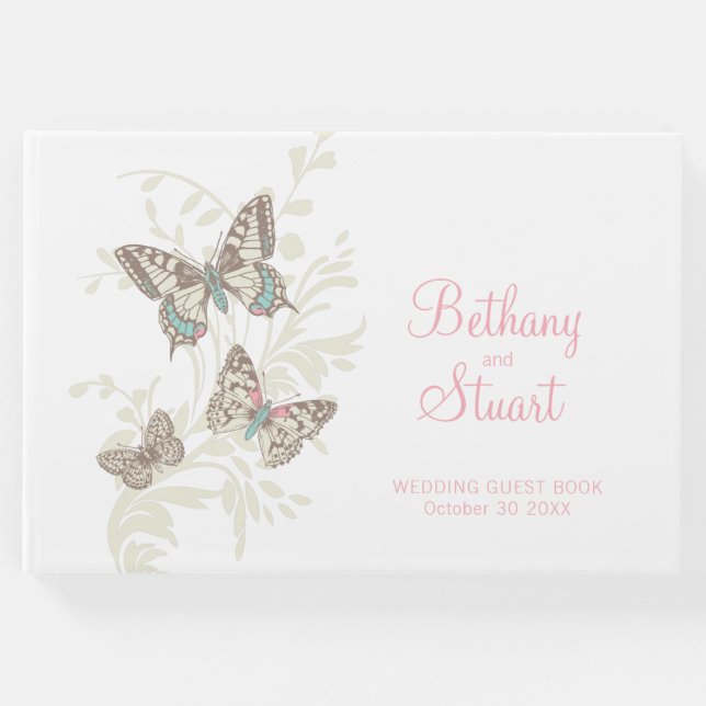 Bläckgevär med bröllop gästböcker (Framsida)