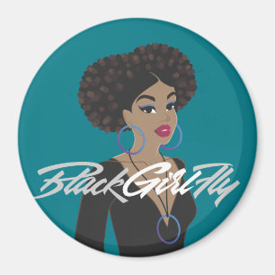 BlackGirlFly kylmagnet Magnet