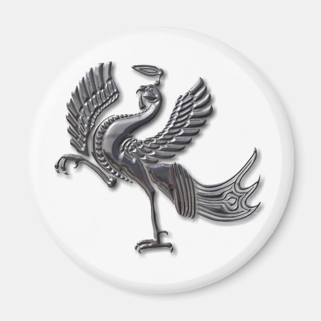 Bläckglas av rödfågel magnet (Framsidan)