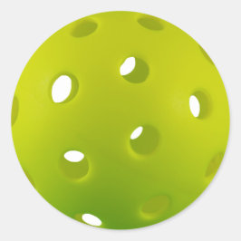 Bläckgrön riktig pickleball runt klistermärke