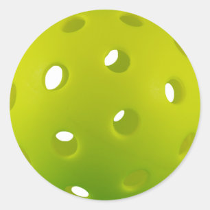 Bläckgrön riktig pickleball runt klistermärke