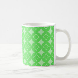 Bläckgrön shippo mönster kaffemugg