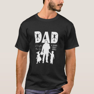 Blackhawk Pappa A Dotter's First Kärlek A Son's Fi T Shirt