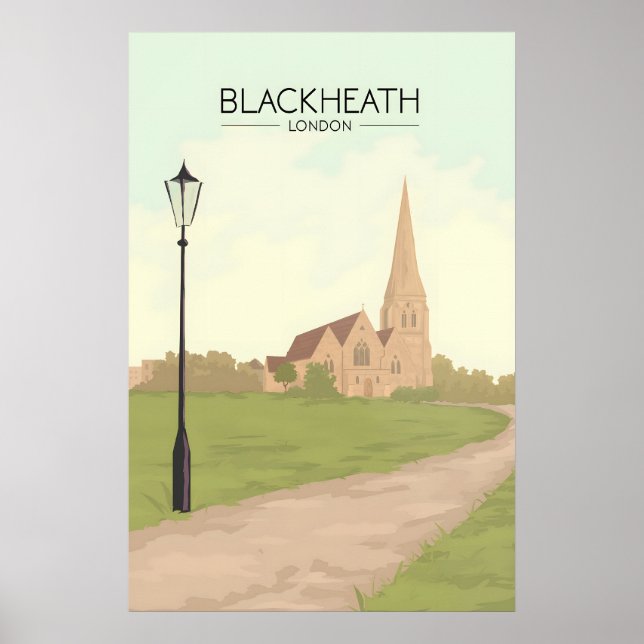 Blackheath London Resemålning Poster (Framsidan)
