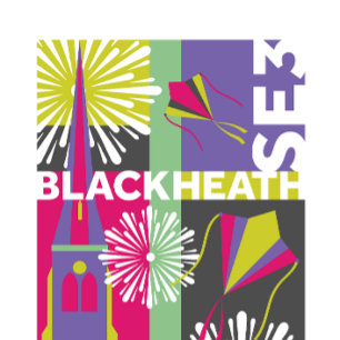 Blackheath, SE3-grafisk designmontage Poster