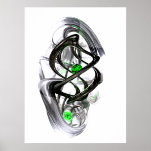 Bläckhornabstraktaffischen Poster