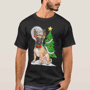 Bläckhunsdekorera renhållare i träd ljus t shirt