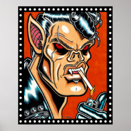 ’Blackie D’, Vampyre Biker Poster