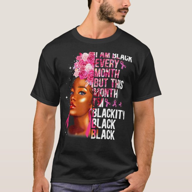 Blackity Black Every Month Black History BHM Afric T Shirt (Framsida)