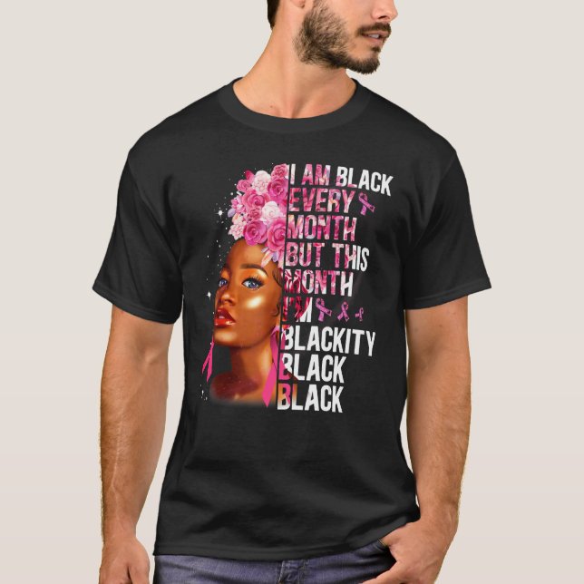 Blackity Black Every Month Black History BHM Afric T Shirt (Framsida)
