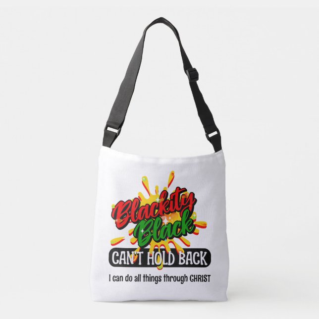 BLACKITY BLACK KAN INTE HÅLLA BACK Christian Axelväska (Framsida)