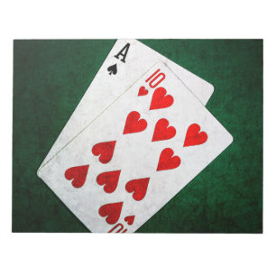 Blackjack 21 poäng - Ace, 10 Anteckningsblock