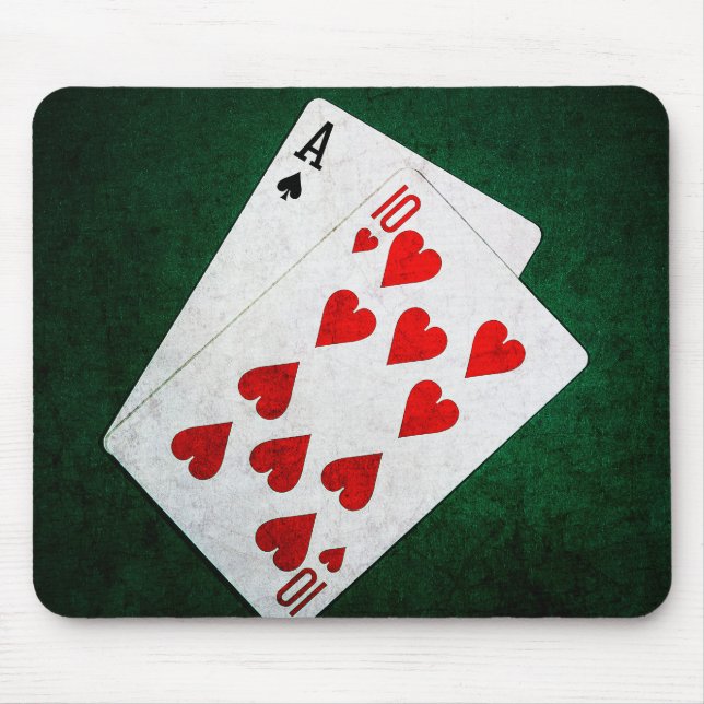 Blackjack 21 poäng - Ace, 10 Musmatta (Framsidan)