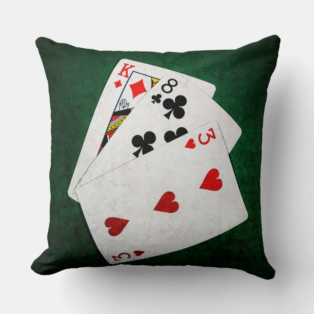 Blackjack 21 poäng - Kung, åtta, tre Kudde (Framsida)