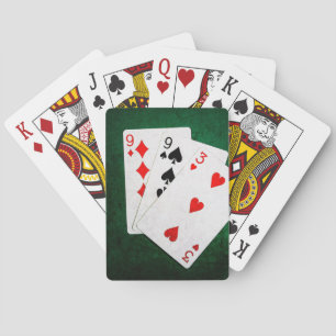 Blackjack 21 poäng - nio, nio, tre casinokort