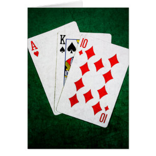 Blackjack 21 point - Ace, Kung, Ten Hälsningskort