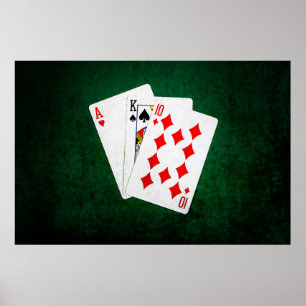 Blackjack 21 point - Ace, Kung, Ten Poster